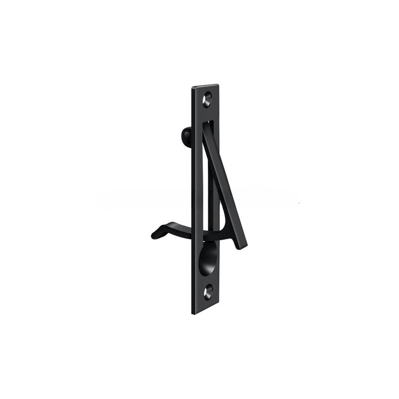 Poignée 744B7EE44982482DB7AB7FDCC0ED5552, noir, 4 po x 3/4 po, Peinture noire