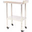 Table de travail robuste en acier inoxydable d'une capacité de 24 x 15 35 1/2 po avec dosseret, 4 et tablette réglable pour la capacité de charge d'hôtel et de buanderie, en pouces, table de préparation, tablette inférieure, rangement