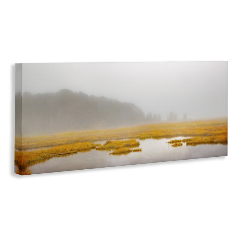 «Flooded Marshland Landscape», art mural sur toile par Brooke T. Ryan, H 13 po x l 30 po