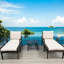 Patio avec coussins élégants et cadre pour piscine 5 extérieur-803910176