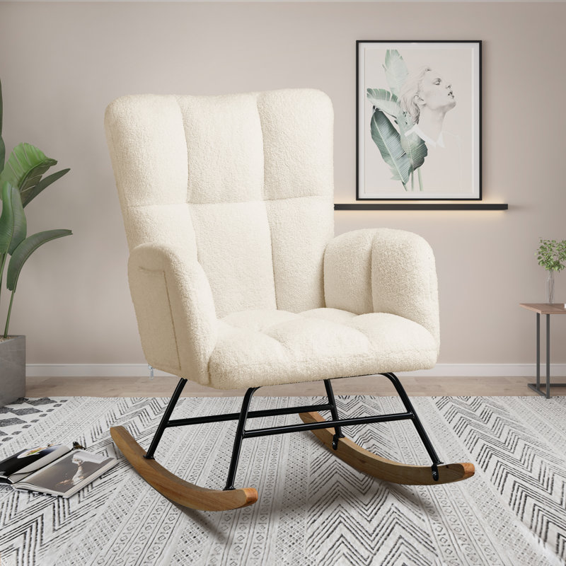 Ardelia Rocking Chair, Beige