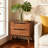 Modern Solid Wood Nightstand With 2 Drawers，Fully Assembled-12588832