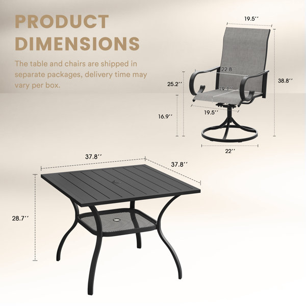 Dimensions du produit