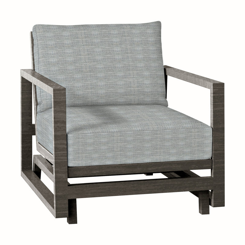 Avondale Patio Lounge Chair with Cushions, No Welt + Standard Fill, Rollo Silver, Slate Gray