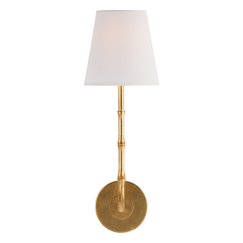 Artois Wall Sconce-White, Off White, Antique Gold