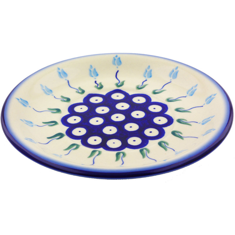 Soucoupe à 6 po floral peacock