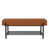 Tufted Upholstered Storage  Brown Bench