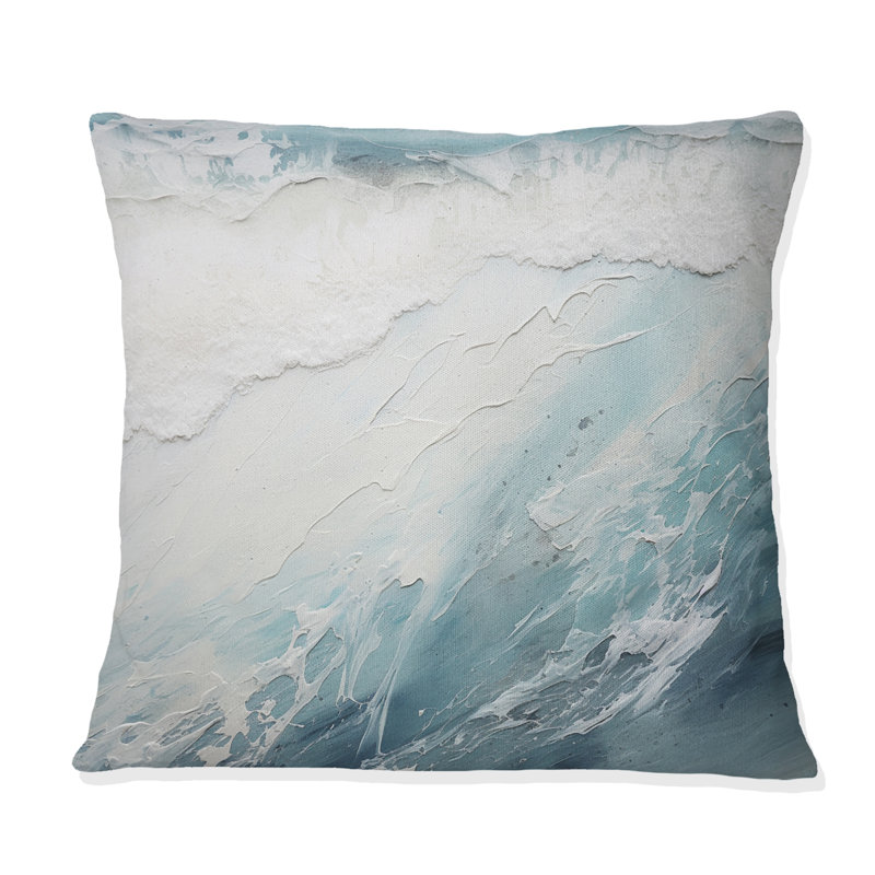 Coussin décoratif Soft Color Minimal Beach Wave I - Bord de plage
