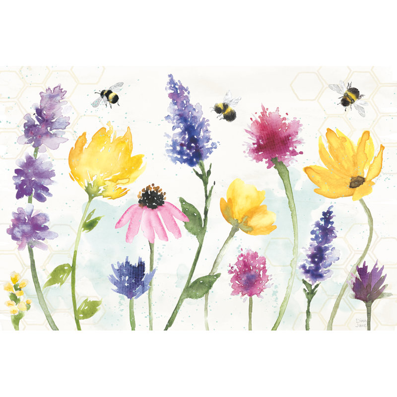 Bee Harmony I by Dina June - Wrapped Canvas Painting, 20cm H x 30cm W x 3.8cm D