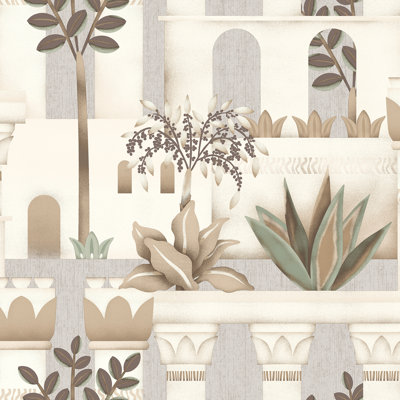 Papier peint jardin méditerranéen