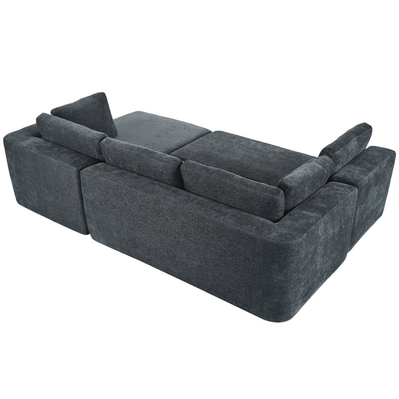 Canapé modulaire moderne Moderne Sofau, Grey