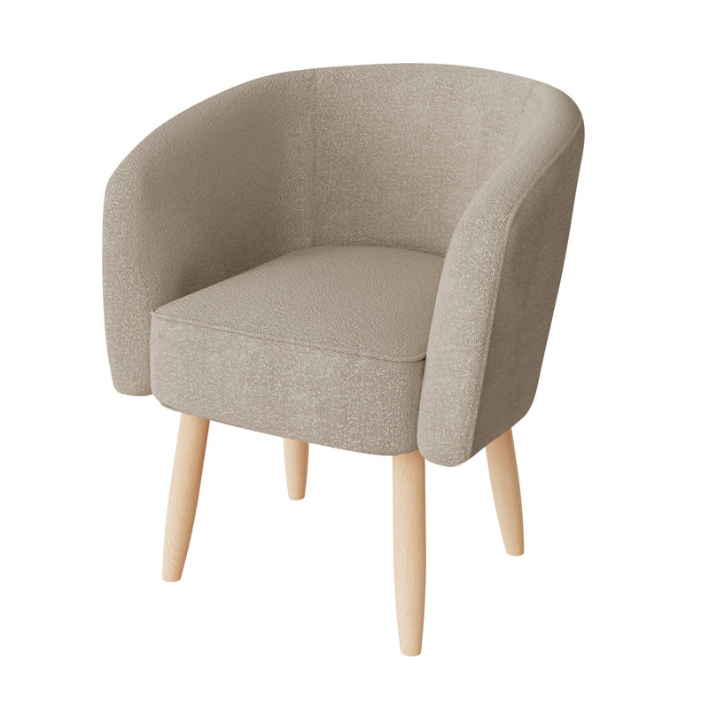 Highgate Upholstered Barrel Chair, Grey