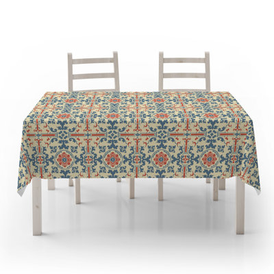 Washable Tablecloth (55 x 71 in), 50% Cotton / 50% Polyester, Easy Care, Machine Washable at 86°F, Tumble Dryer Safe, Ironable | Perfect for Dining Room & Special Occasions, Elegant and Durable Design