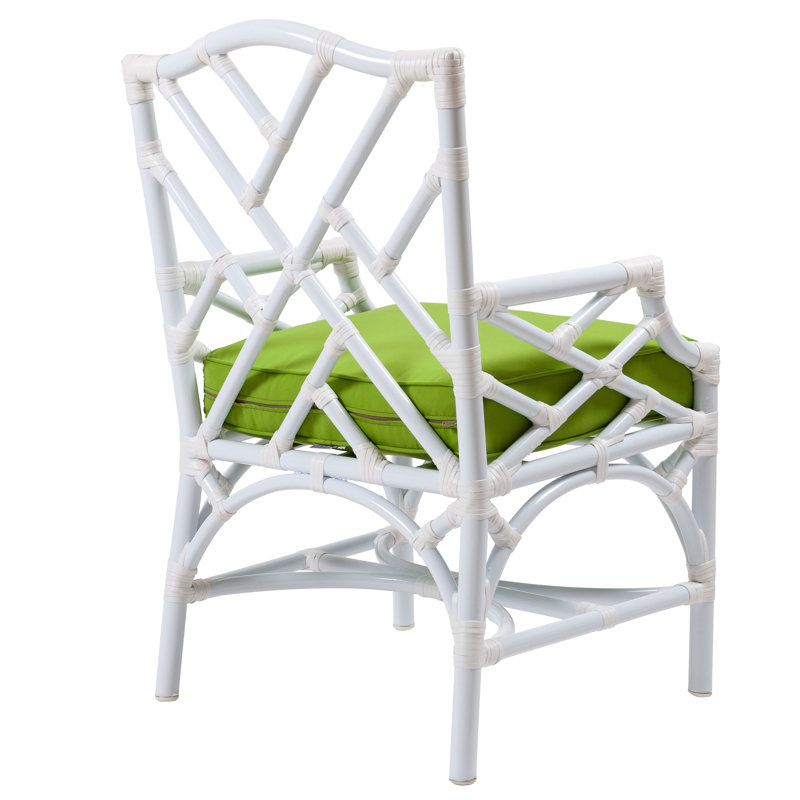 Chippendale Outdoor Dining Armchair, Canvas Macaw Sunbrella® Canvas