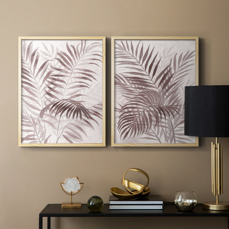 Impression sur toile I-Premium Inversed Island Palms - prête à être accrochée - aucun clou requis - aucun clou requis