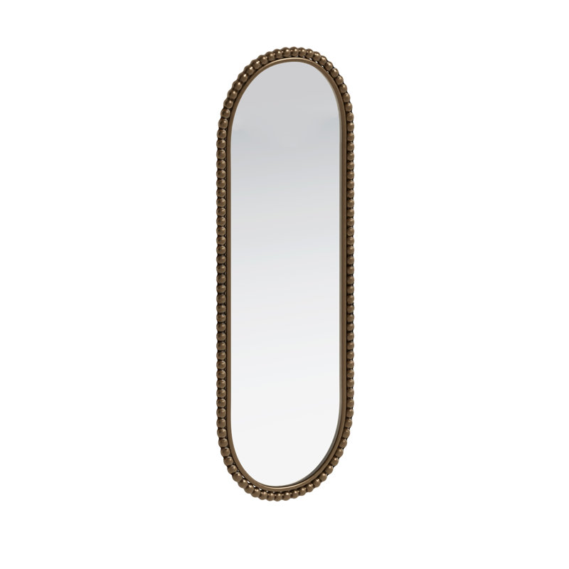 Miroir rétro Iron Art, Brun