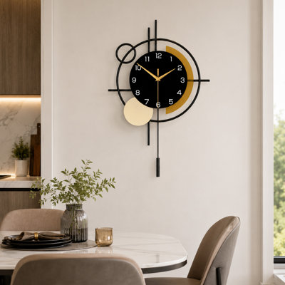 Horloge murale moderne avec mouvement à quartz silencieux