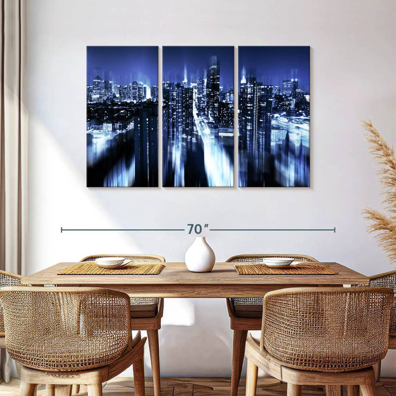 Rorry Blue Night Manhattan, 36" H x 57" W