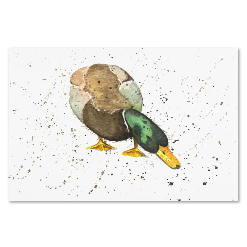 «Duck IV» par Michelle Campbell - reproduction sur toile, H 22 po x l 32 po