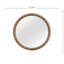 Miroir rond de style chêne noueux anglais