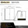 Distinctive Elite 60.06'' - 61'' W x 71.38'' H Hinged Semi-Frameless Shower Door with Clear Glass