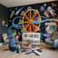 Papier peint de la grande roue de l'astronaute-845326727-845326723
