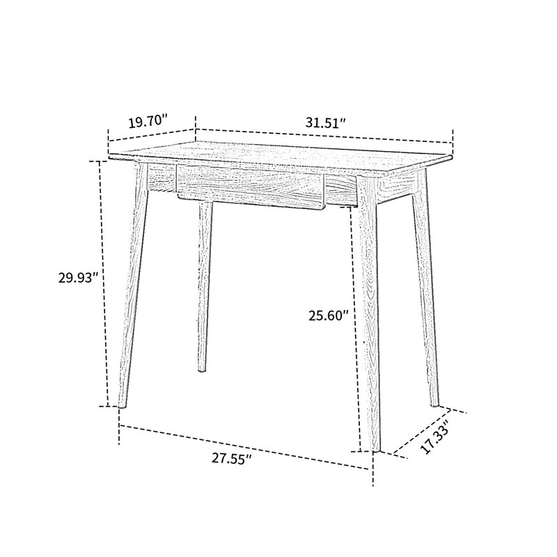 Bureau Isayiah, H 29,93 po x l 31,51 po x P 19,7 po