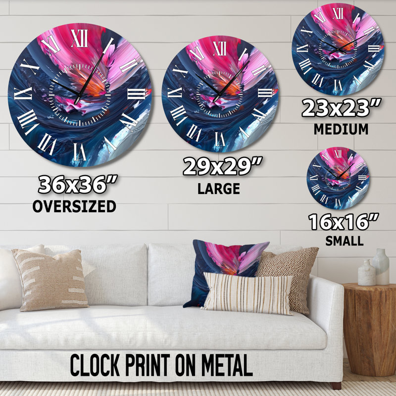 Horloge murale abstraite, Grand