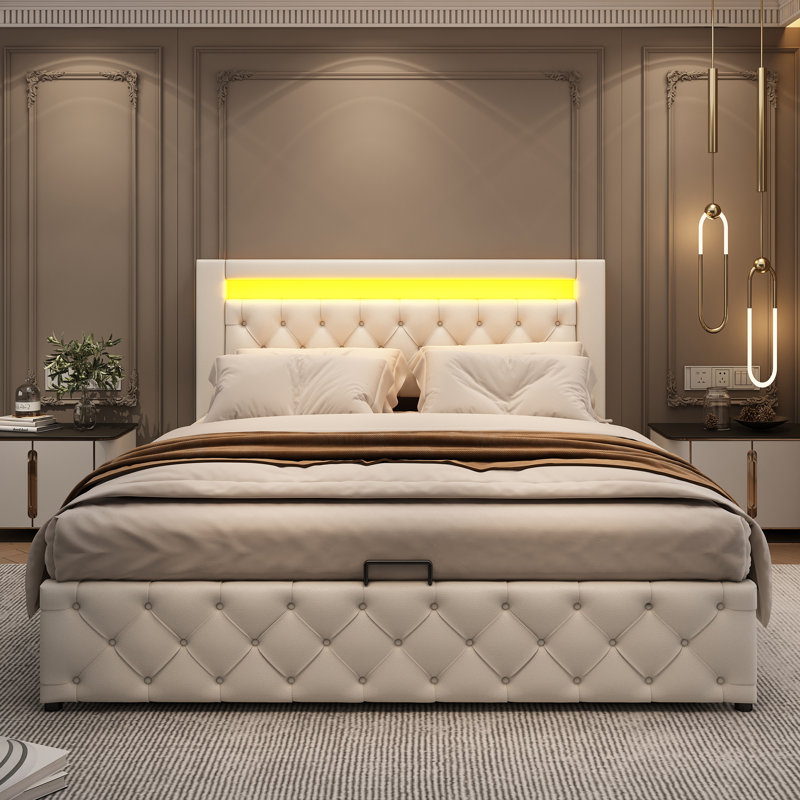 Upholstered Ottoman Storage Bed