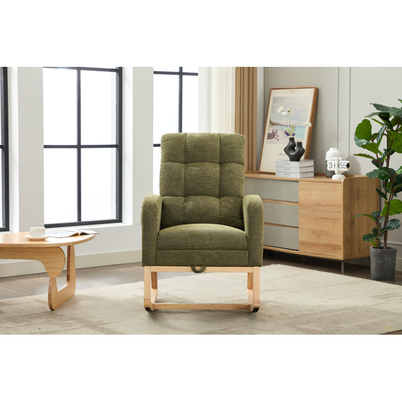 Chaise berçante Modern, Vert