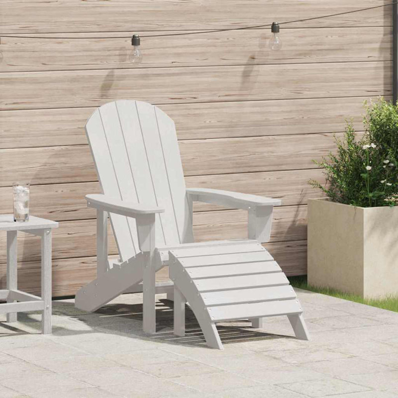 Outdoor Adirondack Chair, White