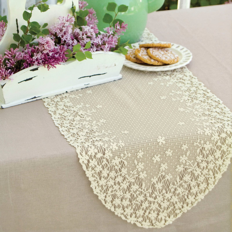 Chemin de table Camela, Crème, L 54 po x L 12 po