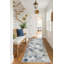 Tapis de couloir intérieur en mosaïque de pierre bleue / beige 2 pi x 6 pi (2 pi 3 po x 5 pi 11 po) Branch Branch Joni-1330939183