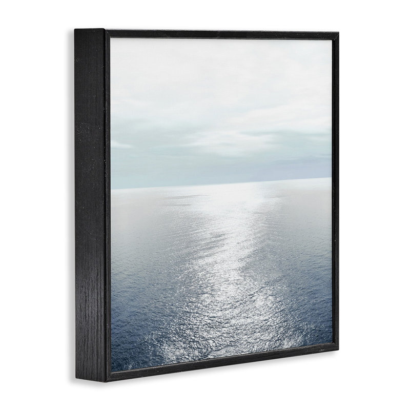 «Ocean Ripples Scenery» par Maggie Olsen, Giclée encadrée noir minuit, H 12 po x l 12 po x P 1,5 po