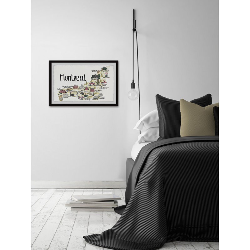 «Montreal Memories», reproduction encadrée, H 12 po x l 18 po x P 1,5 po