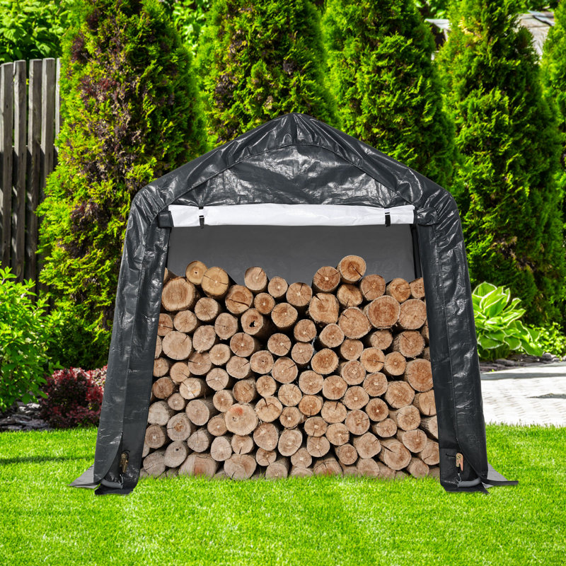 Polypropylene Portable Storage Shed, 84.60" H x 70.80" W x 70.80" D