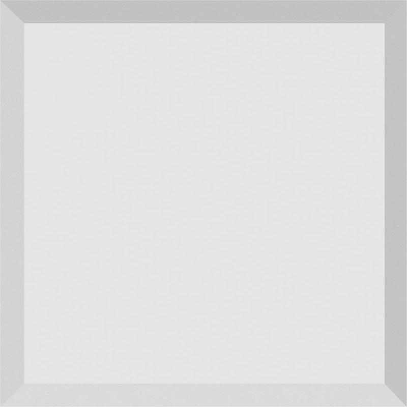 Rosette standard Sedgwick avec bord biseauté, H 4 po x l 4 po x p 0,5 po