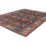 Transitional One-of-a-Kind Rectangle 9 X 11'6" Hand Knotted Area Rug