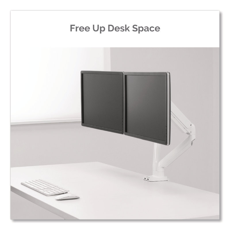 Fellowes® Multi-Screen Desktop Mount, White