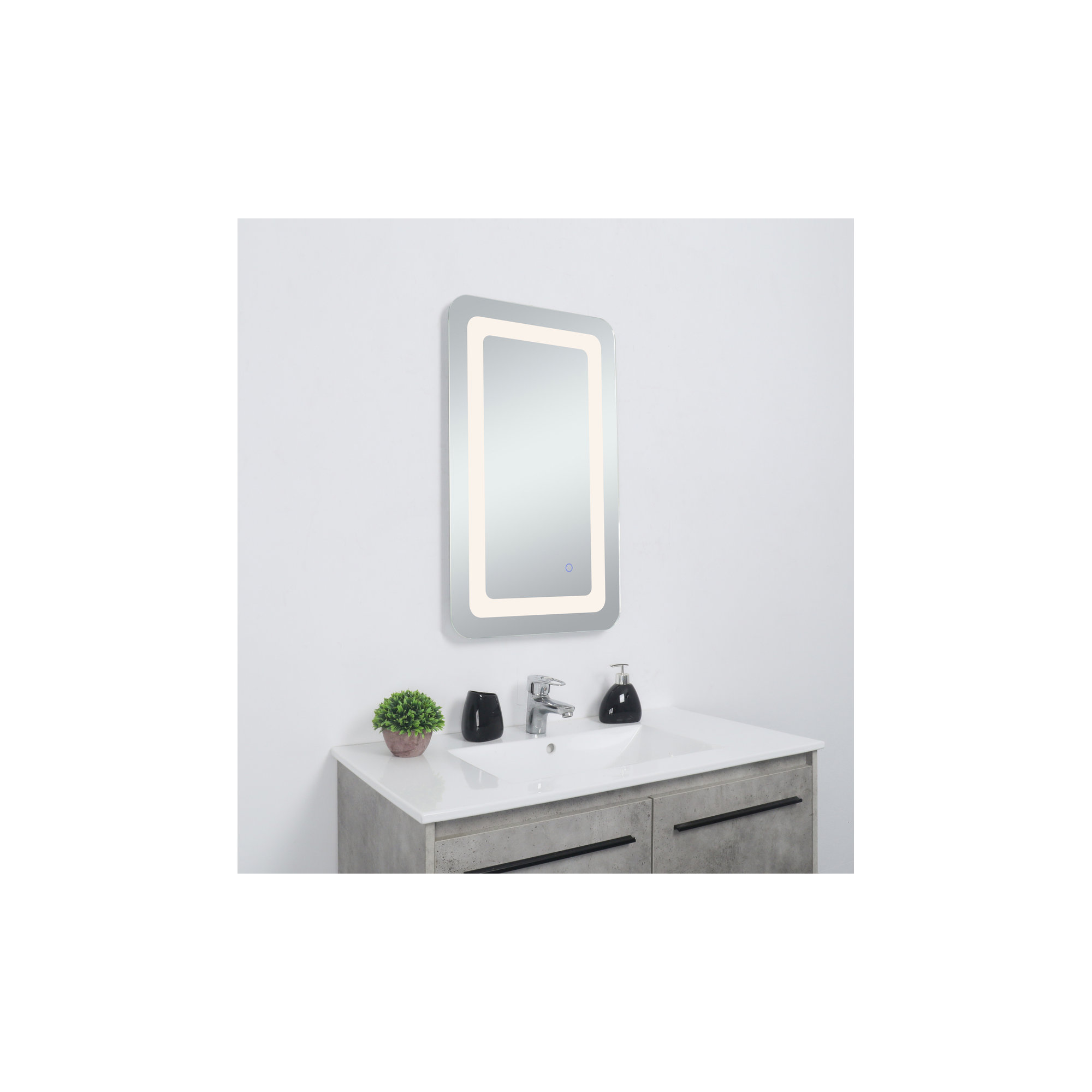 Juliane Mirror, 30" x 27", Rectangle