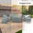5 Person Patio Conversation Set Cover, Weather Resistant Cover For Natural Color Textured Wicker Furniture Set-1678532011