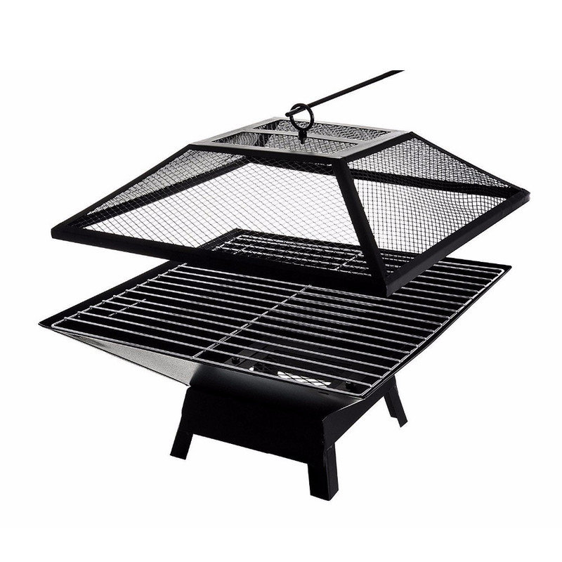 Petit foyer carré portable BBQ Party
