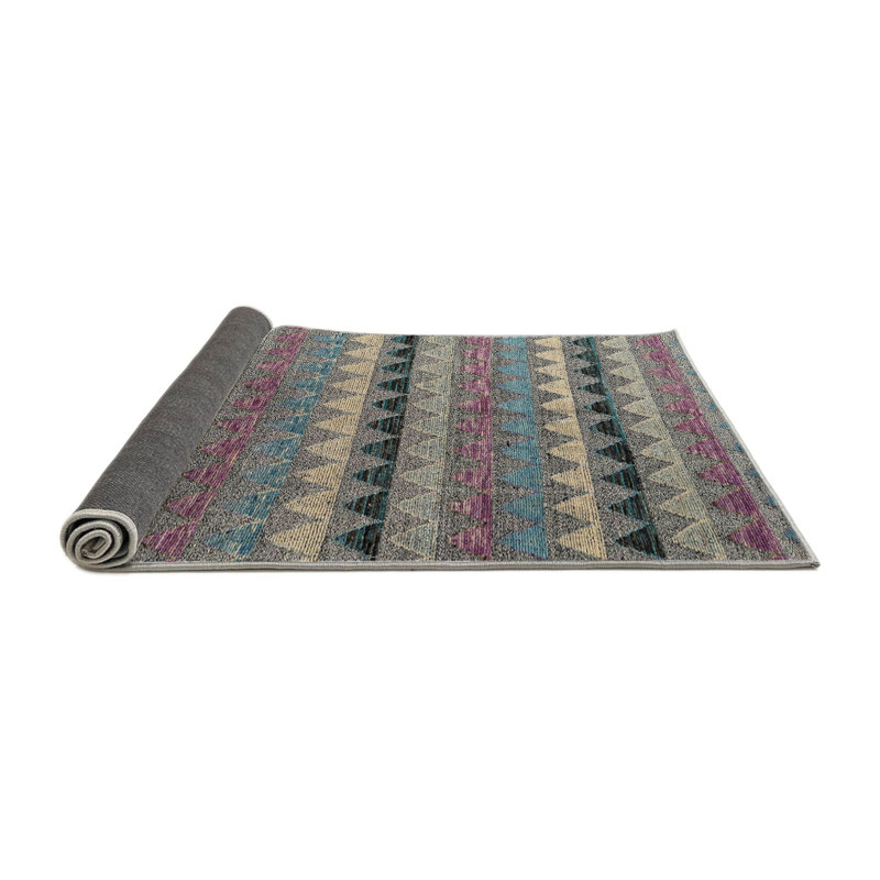 Tapis abstrait moderne 4641, Rond 7 pi