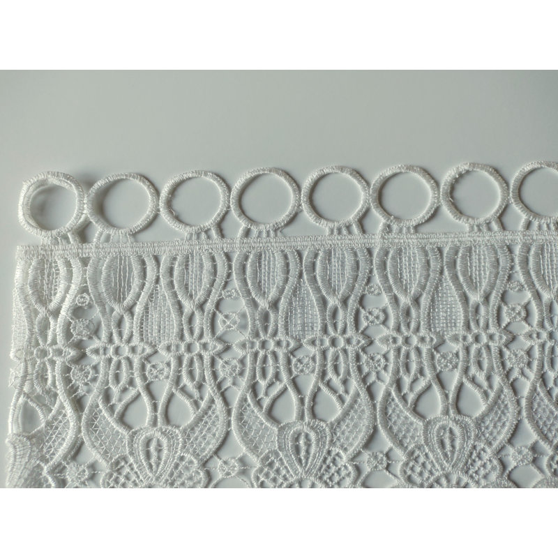 Boxfield Voile Semi Sheer Curtain Single Panel, White, 150cm Width x 206cm Drop