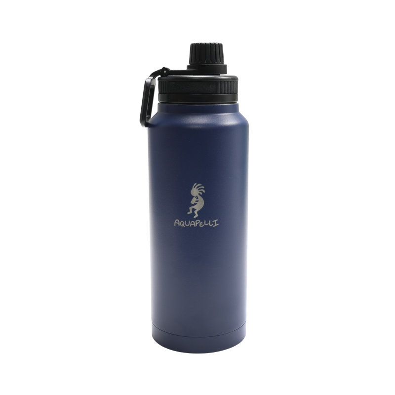Bouteille d'eau isotherme Aquapelli, 34 oz, Bleu papier de bleus