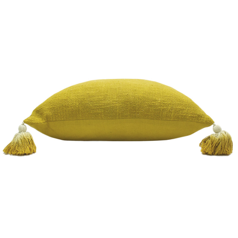 Square Cushion, Moss, Feathers