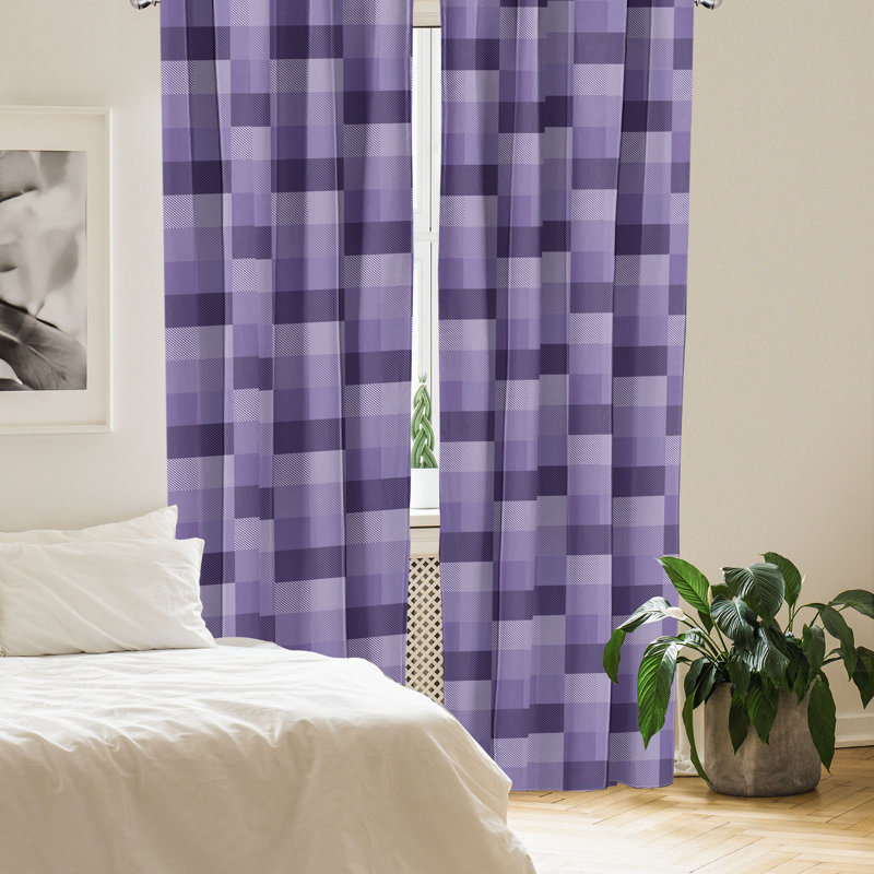 Rideaux 4 panneaux East Urban Home, L 56 po x L 84 po