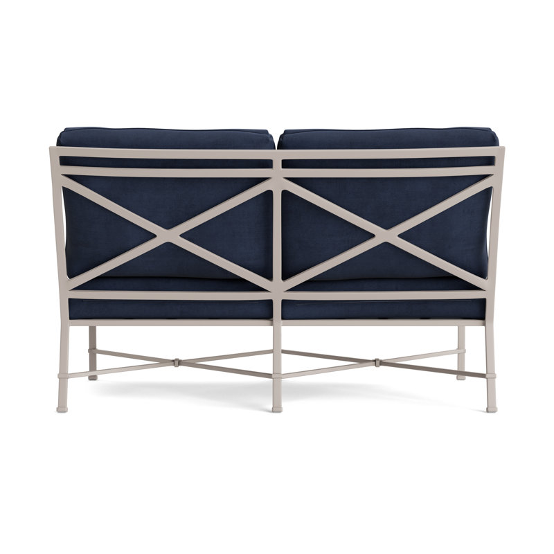 Venetian Outdoor 2 - Seat Loveseat, Dove, Fusion Neptune