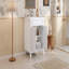 Meuble-lavabo 24 po avec lavabo supérieur, armoire de rangement moderne en bois massif, 2 portes à fermeture douce, tablette réglable-495055270