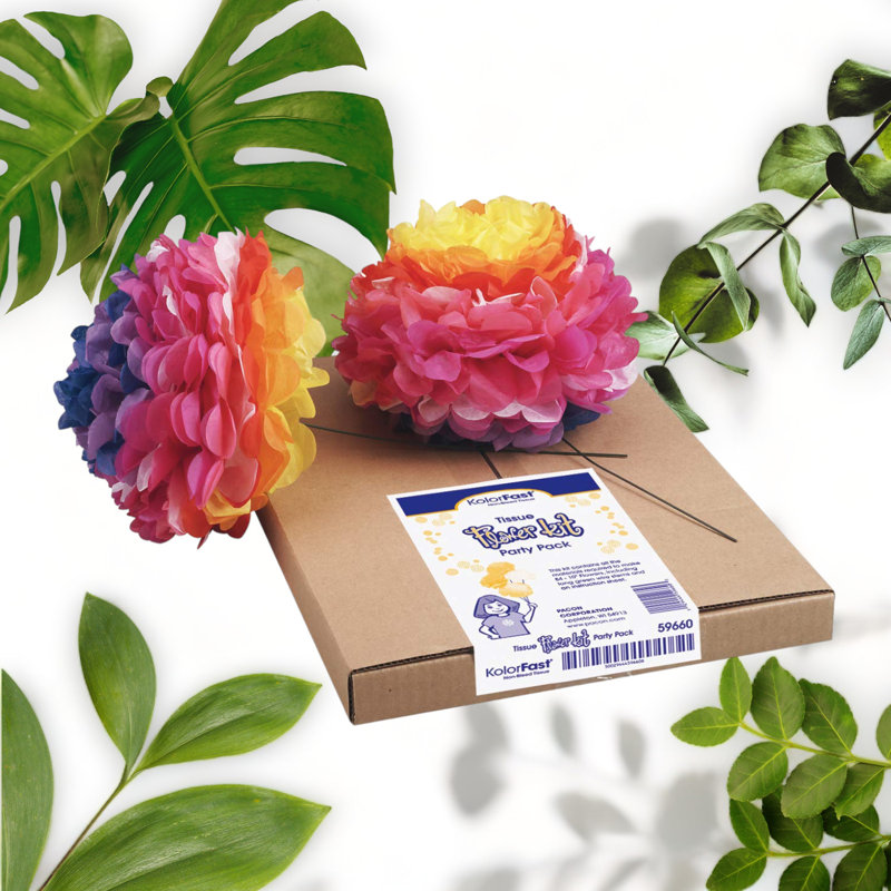 Tissue Flower Kit, 84 Flowers